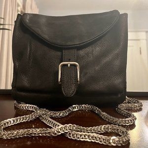 IRO Black Full Grain Leather Crossbody